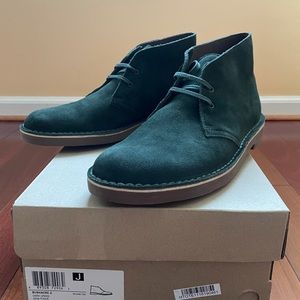 NEW Clarks Bushacre 2 Men's Boots Dark Green Suede